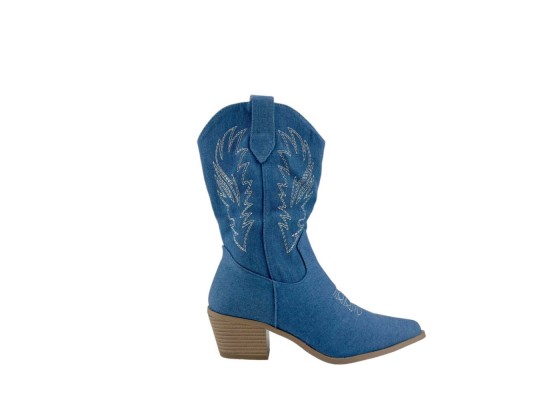 Bota Campera Tacón Ancho